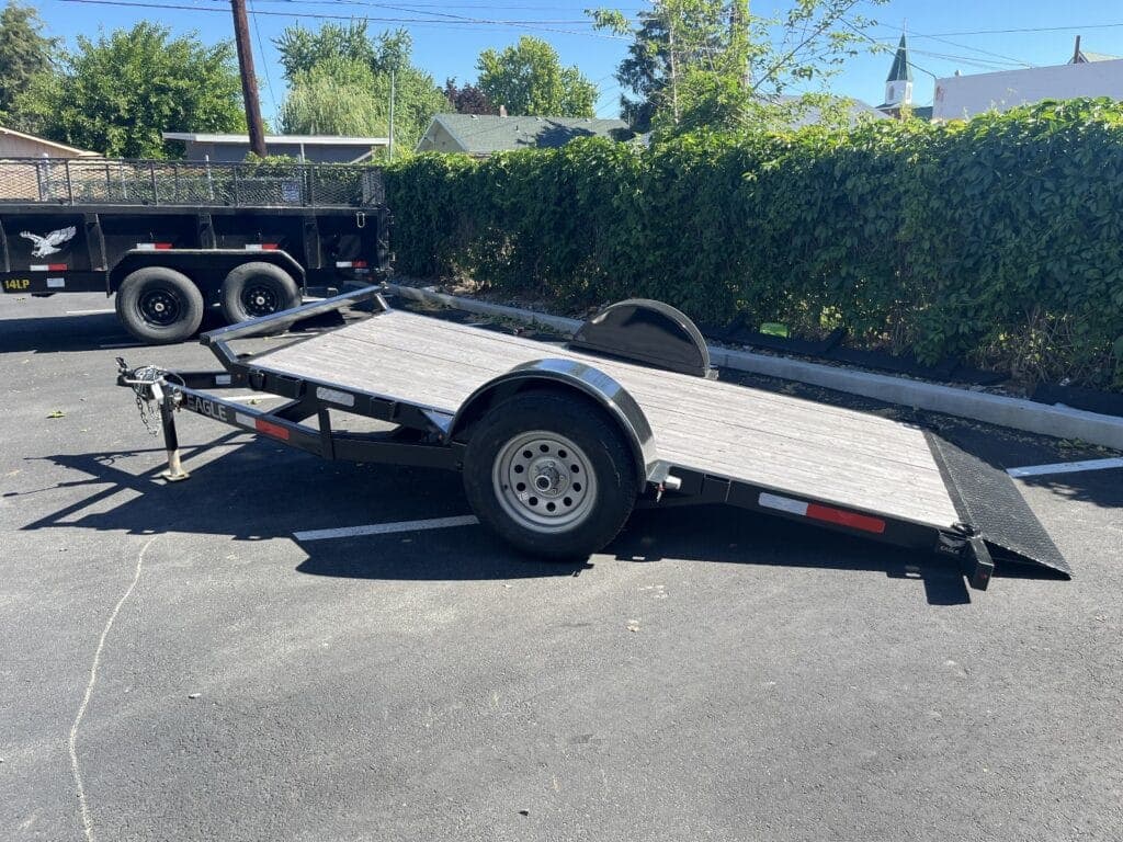 Flatbed trailer 6x10 rental Pasco WA, 3,500 lb capacity for ATVs, equipment and general hauling at PL Equipment Rental
