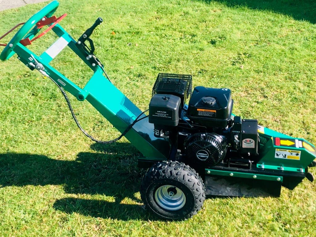 Standalone stump grinder rental Pasco WA, self-propelled walk-behind for residential and commercial stump removal at PL Equipment Rental