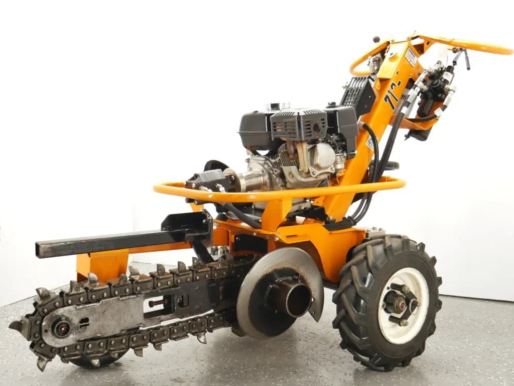 Trencher 18 inch rental Pasco WA, walk-behind gas powered for irrigation, utilities and drainage at PL Equipment Rental
