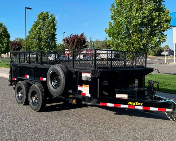 Large dump trailer rental Pasco WA 14000 lbs 7x14x40 — PL Equipment Rental