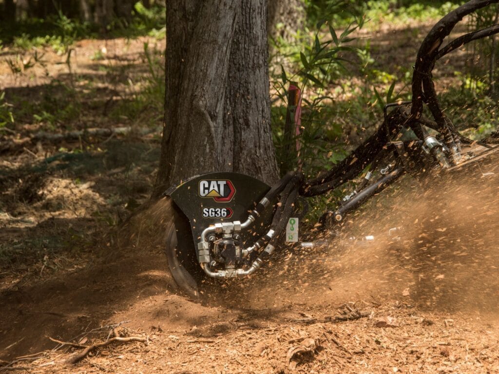 Hydraulic Stump Grinder used for precision stump removal in Pasco WA