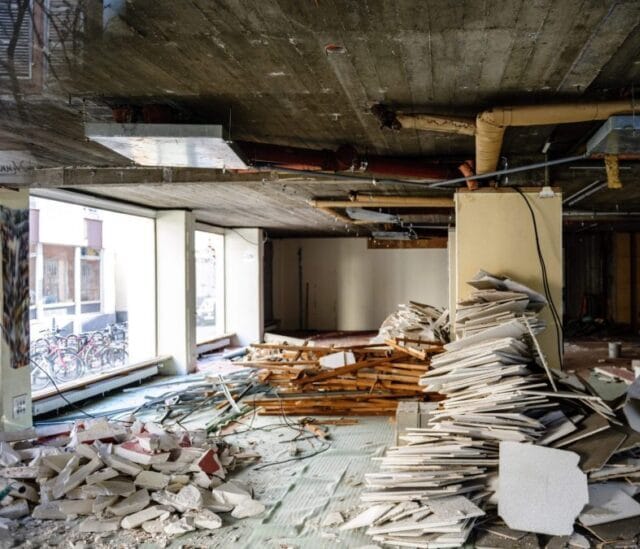 Commercial building partial demolition in Pasco WA